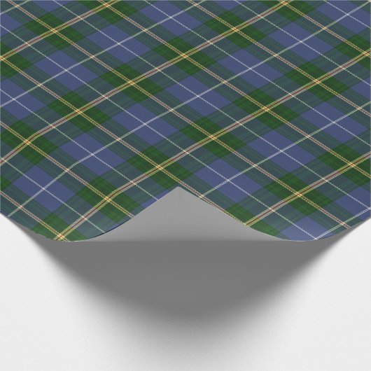 Geschenkpackung Papier blau Nova Scotia Tartan Geschenkpapier (Ecke)