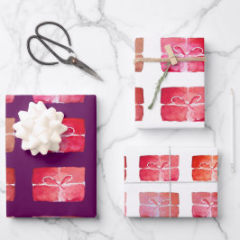 Geschenkpackung Winter Geburtstag Urlaub Geschenkpapier Set