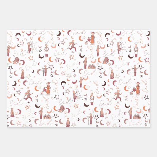 Geschenkpapier,19" x 29", Set von 3 Geschenkpapier Set (Vorderseite)