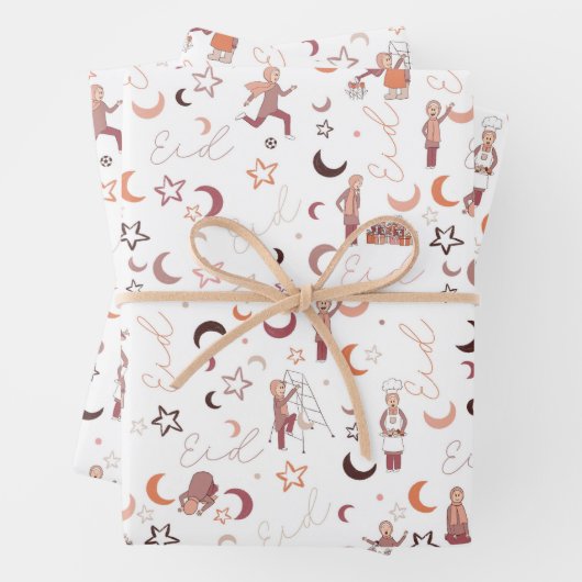 Geschenkpapier,19" x 29", Set von 3 Geschenkpapier Set (Beispiel)