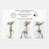 Geschenkpapier 9 A4-Designs Launische Katzen Deco Set (Vorderseite 3)