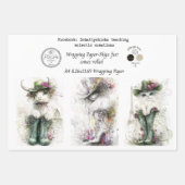 Geschenkpapier 9 A4-Designs Launische Katzen Deco Set (Vorderseite 2)