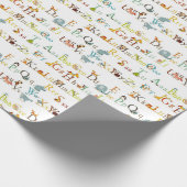 Geschenkpapier - Alphabet (Ecke)