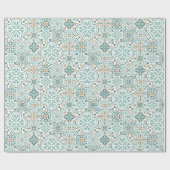 Geschenkpapier aus marokkanischem Fliesenmuster (Flach)