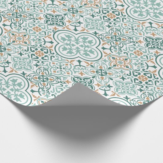 Geschenkpapier aus marokkanischem Fliesenmuster (Ecke)