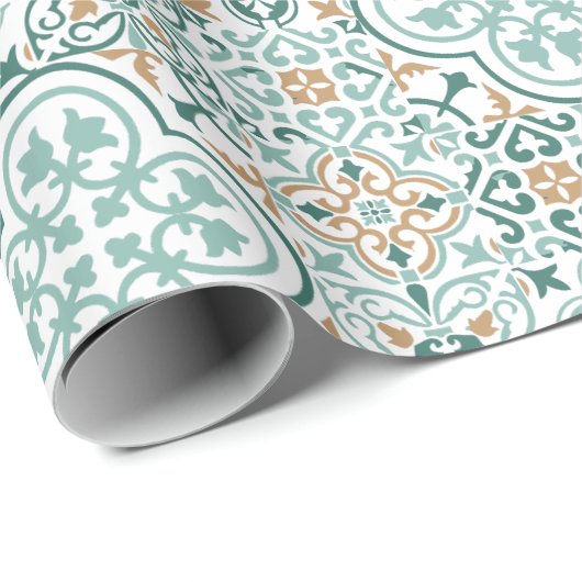 Geschenkpapier aus marokkanischem Fliesenmuster (Rolleneckpunkt)