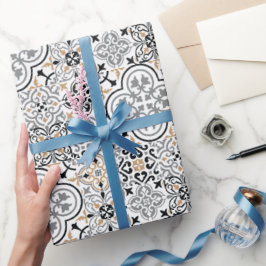 Geschenkpapier aus marokkanischem Fliesenmuster