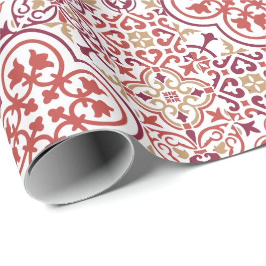 Geschenkpapier aus marokkanischem Fliesenmuster (Rolleneckpunkt)