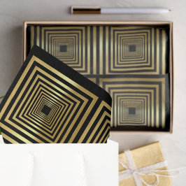 Geschenkpapier aus schwarzem Gold Seidenpapier