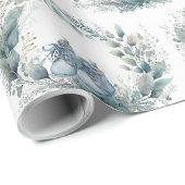 Geschenkpapier Baby Boy Shower oder Feier (Rolleneckpunkt)
