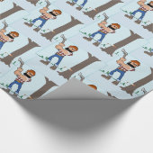 Geschenkpapier Baumschneider (Ecke)