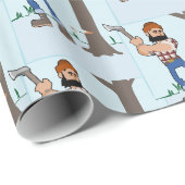 Geschenkpapier Baumschneider (Rolleneckpunkt)