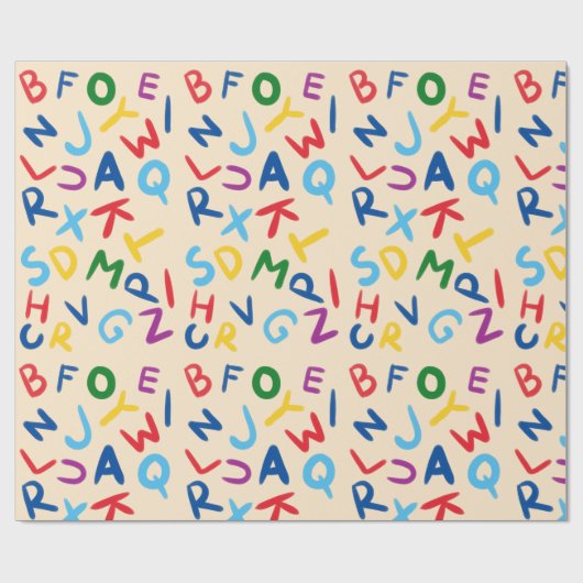 Geschenkpapier - Bildendes Geschenkpapier für Kind (Flach)