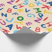 Geschenkpapier - Bildendes Geschenkpapier für Kind (Ecke)