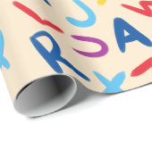 Geschenkpapier - Bildendes Geschenkpapier für Kind (Rolleneckpunkt)