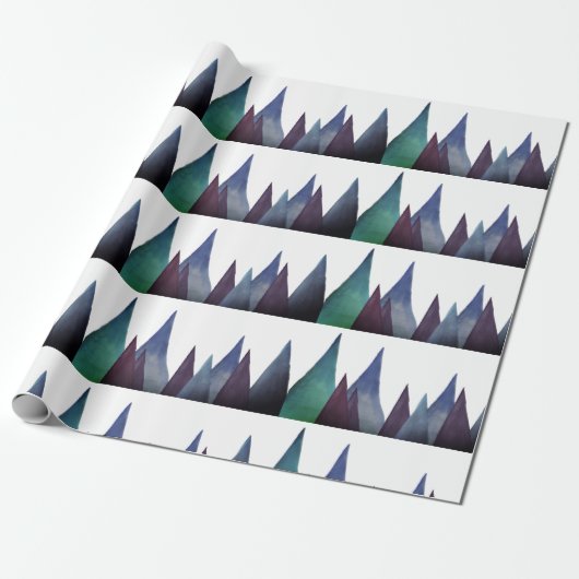 Geschenkpapier Blau Oben (Ungerollt)