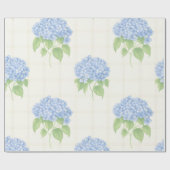 Geschenkpapier | Blaue Hortensie | Luxuriöses Elfe (Flach)