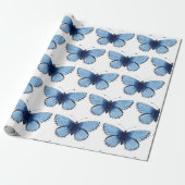 Geschenkpapier - Blauer Schmetterling (Ungerollt)