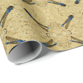 Geschenkpapier - Blaues Libelle auf Sand (Rolleneckpunkt)
