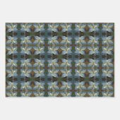 Geschenkpapier Blue Poinsettia Set (Vorderseite 3)