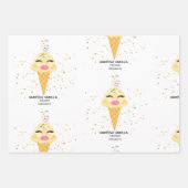 Geschenkpapier Bogen Geburtstagsmädchen Vanessa Va Set (Vorderseite 3)