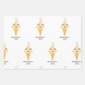 Geschenkpapier Bogen Geburtstagsmädchen Vanessa Va Set (Vorderseite 2)