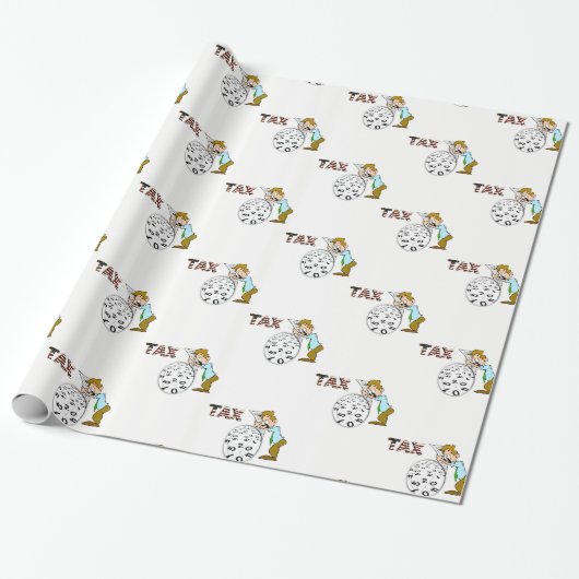 Geschenkpapier Buchhalter (Ungerollt)