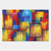 Geschenkpapier - Bunte Fenster Set (Vorderseite 2)