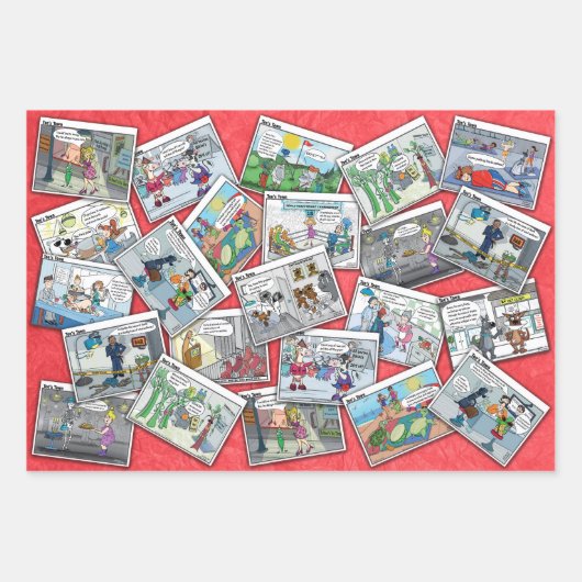Geschenkpapier | Comic | Cartoon (Vorderseite 2)