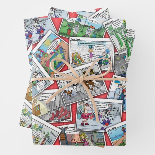 Geschenkpapier | Comic | Cartoon (Beispiel)