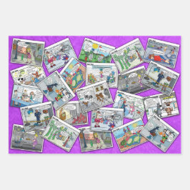 Geschenkpapier | Comic | Cartoon