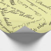 Geschenkpapier Danke zum Abschied (Ecke)