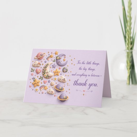 Geschenkpapier Dankeskarte (Vorderseite)
