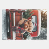 Geschenkpapier Decoupage 3er Highland-Cow-Set Set (Vorderseite)
