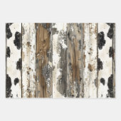 Geschenkpapier – Decoupage - Rustikales Holz Set (Vorderseite)