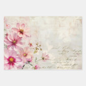 Geschenkpapier – Decoupage - Vintage Rosen Blumenm Set (Vorderseite 2)