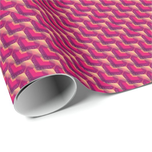 Geschenkpapier "Deep Liebe Red Pattern" (Rolleneckpunkt)