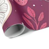 Geschenkpapier – Deep Plum Fruit Muster von JoyCry (Rolleneckpunkt)