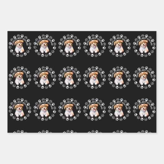 Geschenkpapier - Der beste Vater der Welt Set (Vorderseite)