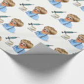 Geschenkpapier Doktor (Ecke)