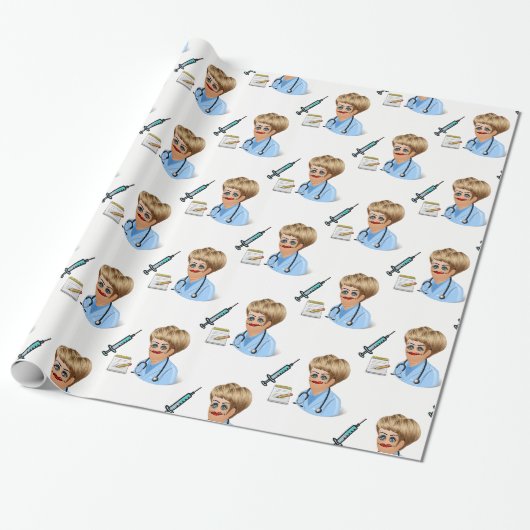 Geschenkpapier Doktor (Ungerollt)