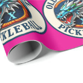 Geschenkpapier DragonX Pickleball-Team (Rolleneckpunkt)