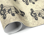 Geschenkpapier - Eingehüllt in Musik (Rolleneckpunkt)