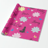 Geschenkpapier | Empowerment Lotus Blumenmuster (Ungerollt)