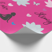 Geschenkpapier | Empowerment Lotus Blumenmuster (Ecke)