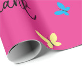 Geschenkpapier | Empowerment Lotus Blumenmuster (Rolleneckpunkt)