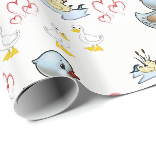 Geschenkpapier Enten (Rolleneckpunkt)