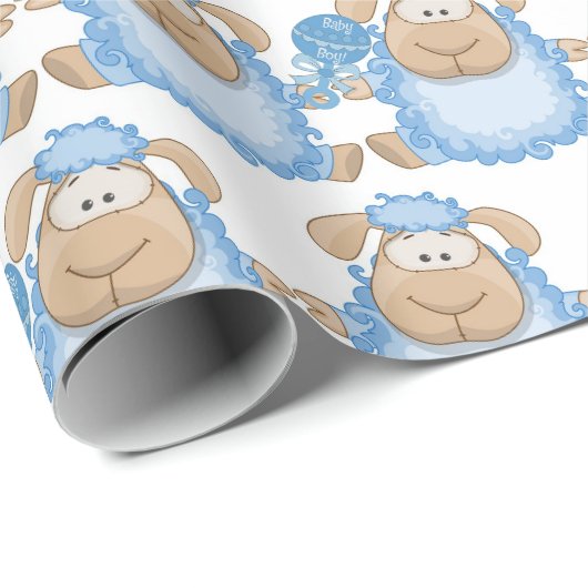 Geschenkpapier - Es ist ein Junge (Rolleneckpunkt)