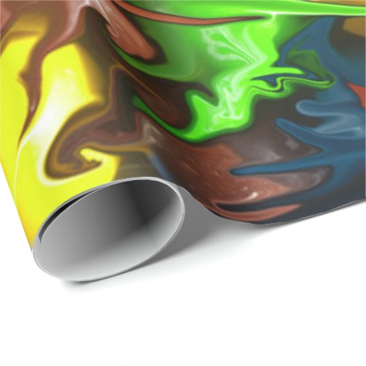 Geschenkpapier Farbschmelzen M&Ms Design (Rolleneckpunkt)