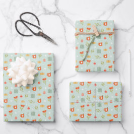 Geschenkpapier - Feiertags-Geschenkpapier Set